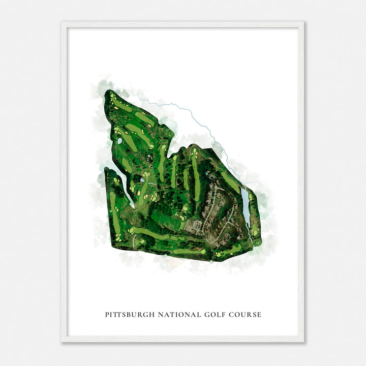 Print of Pittsburgh National Golf Course Classic Map