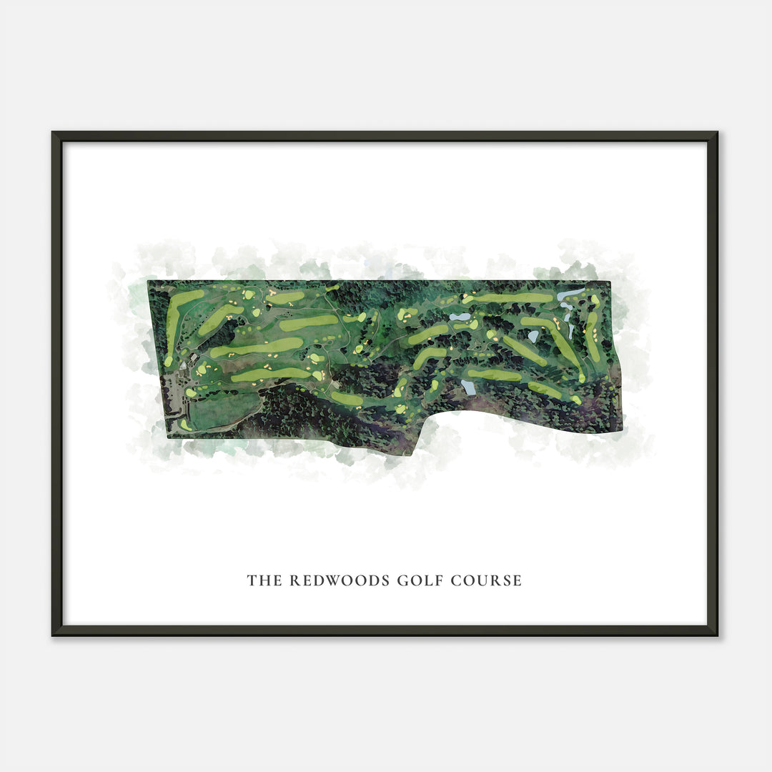 Print of The Redwoods Golf Course Classic Map