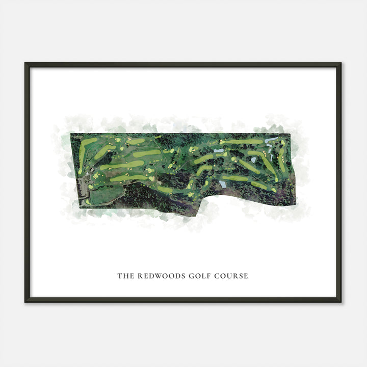 Print of The Redwoods Golf Course Classic Map
