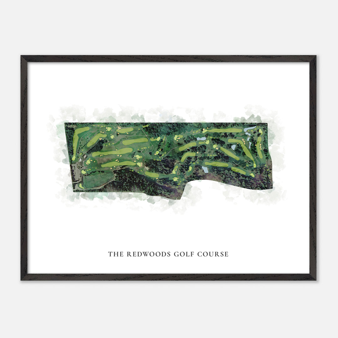 Print of The Redwoods Golf Course Classic Map