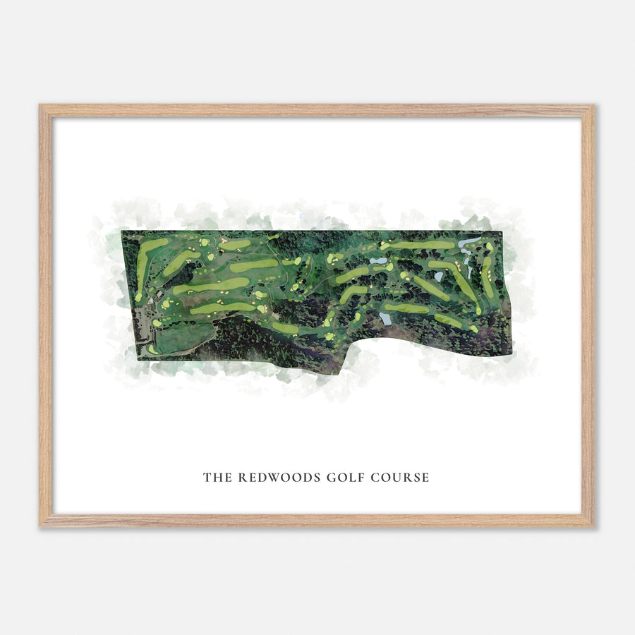 Print of The Redwoods Golf Course Classic Map