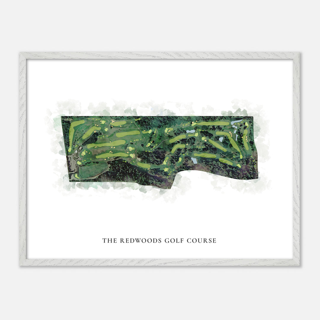 Print of The Redwoods Golf Course Classic Map