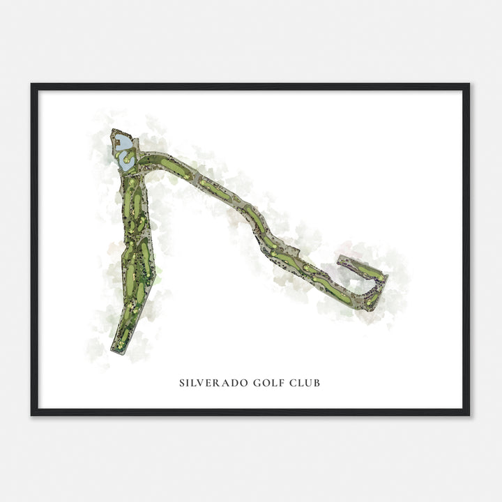 Print of Silverado Golf Club Classic Map