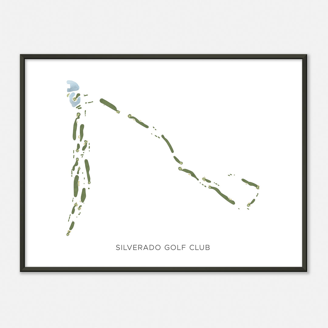 Print of Silverado Golf Club Modern Map