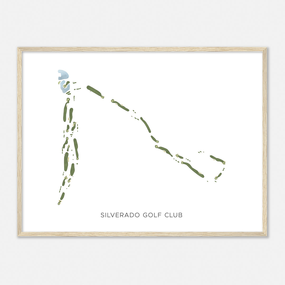 Print of Silverado Golf Club Modern Map