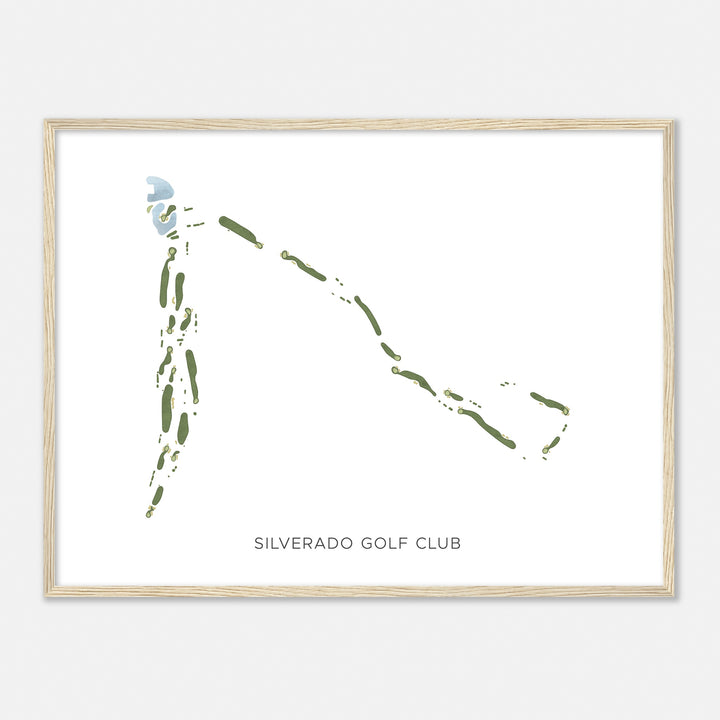 Print of Silverado Golf Club Modern Map