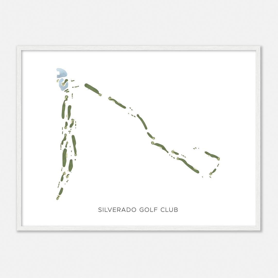 Print of Silverado Golf Club Modern Map