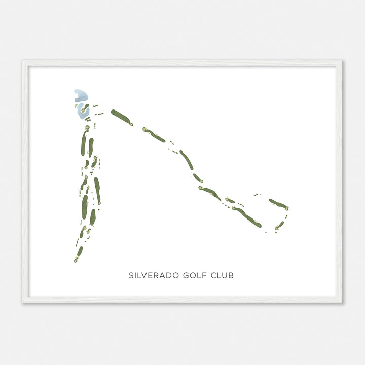 Print of Silverado Golf Club Modern Map