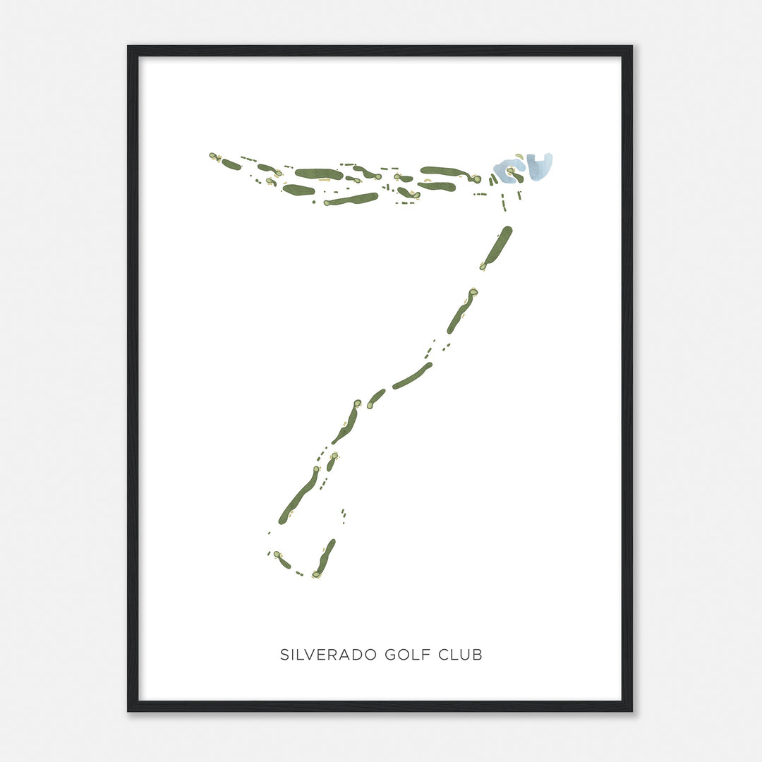 Print of Silverado Golf Club Modern Map