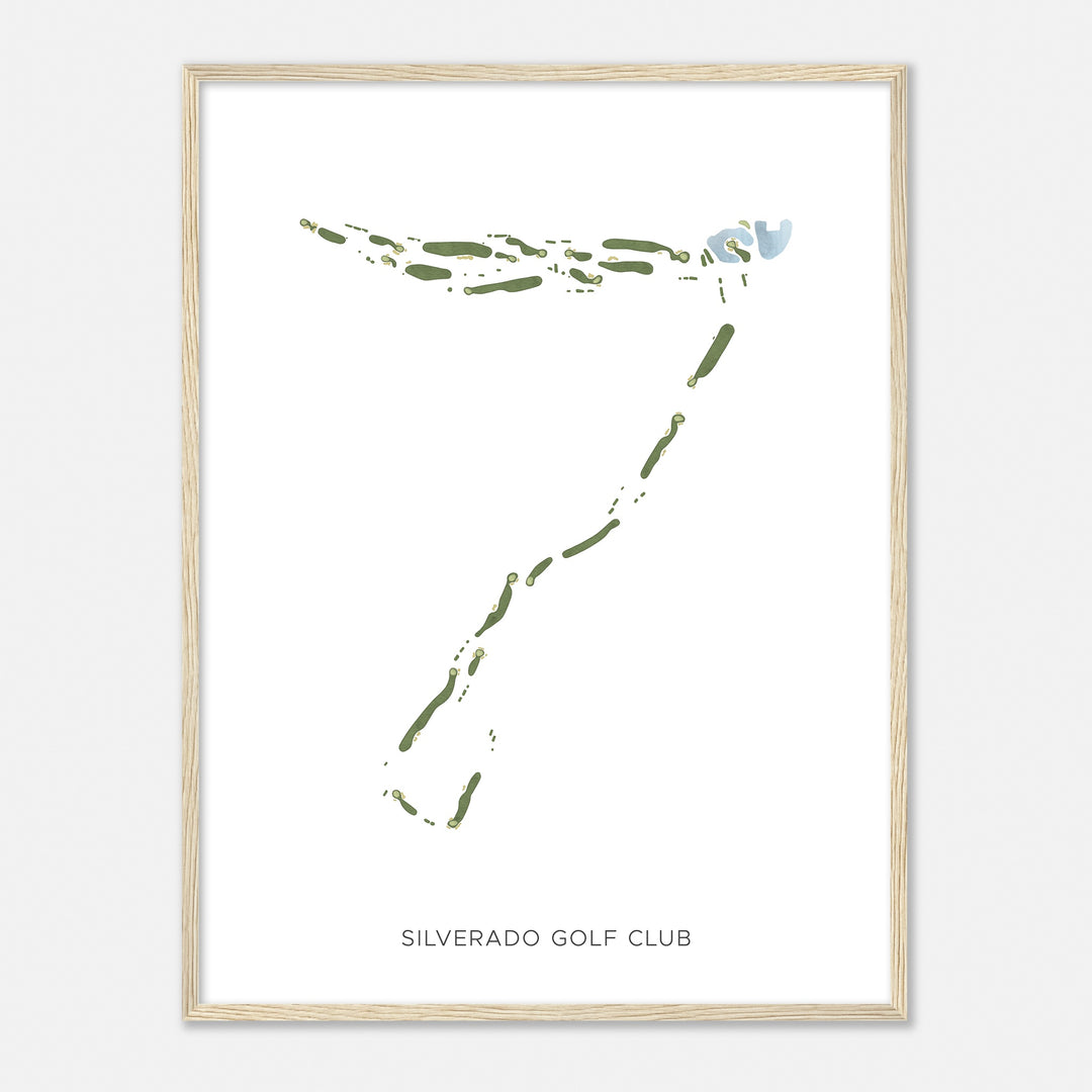 Print of Silverado Golf Club Modern Map