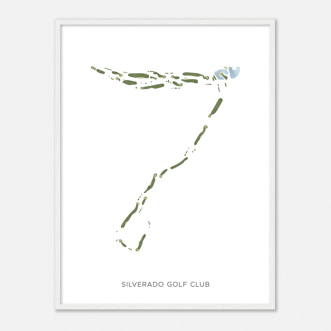 Print of Silverado Golf Club Modern Map