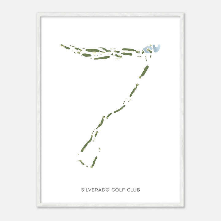 Print of Silverado Golf Club Modern Map