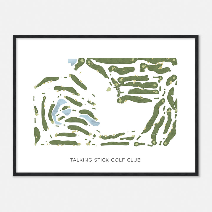 Print of Talking Stick Golf Club Modern Map