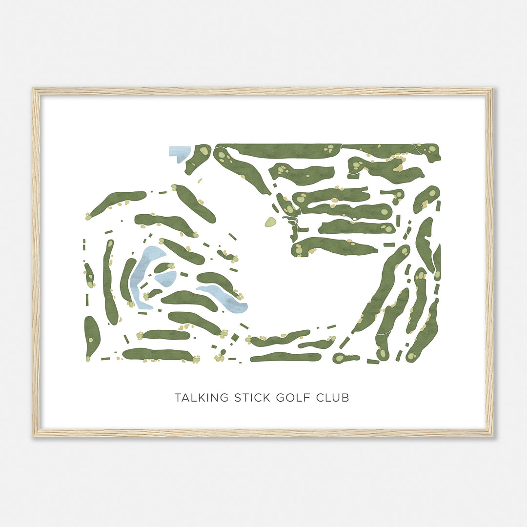 Print of Talking Stick Golf Club Modern Map