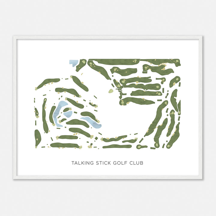 Print of Talking Stick Golf Club Modern Map