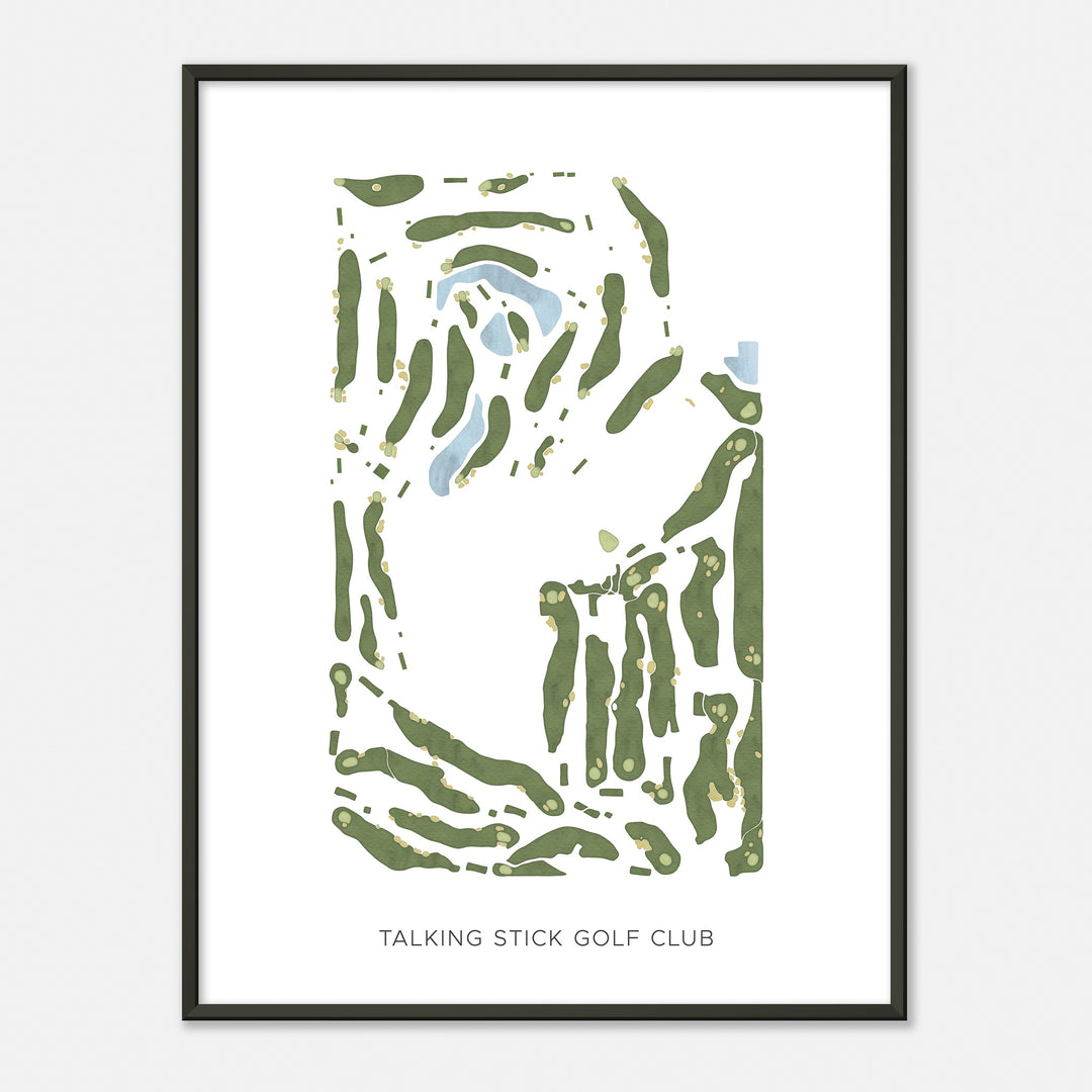 Print of Talking Stick Golf Club Modern Map