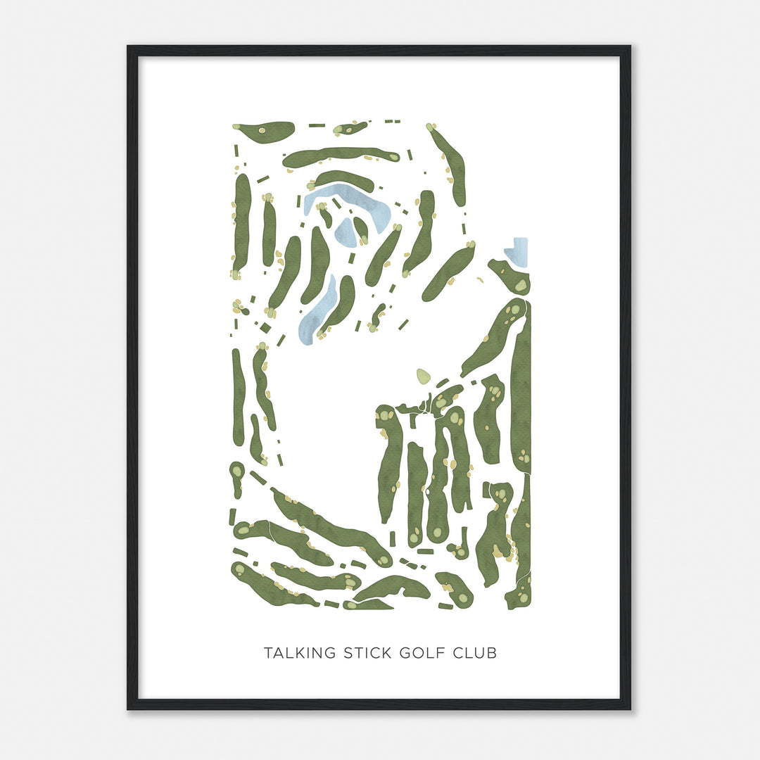 Print of Talking Stick Golf Club Modern Map