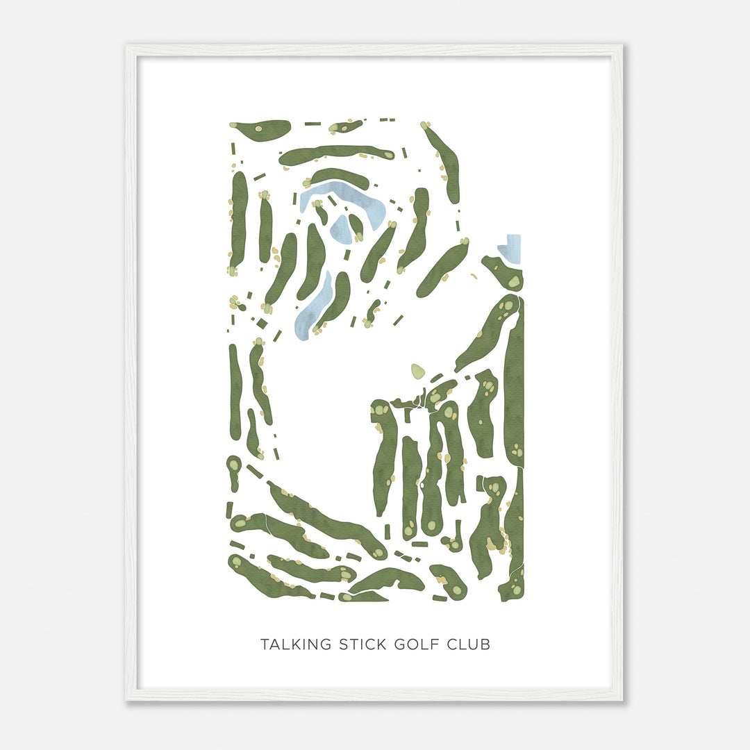 Print of Talking Stick Golf Club Modern Map