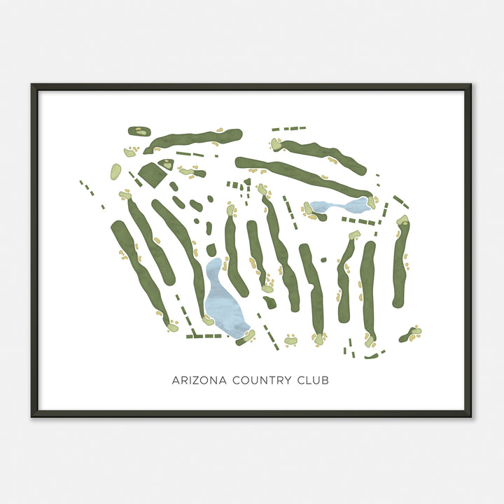 Print of Arizona Country Club Modern Map