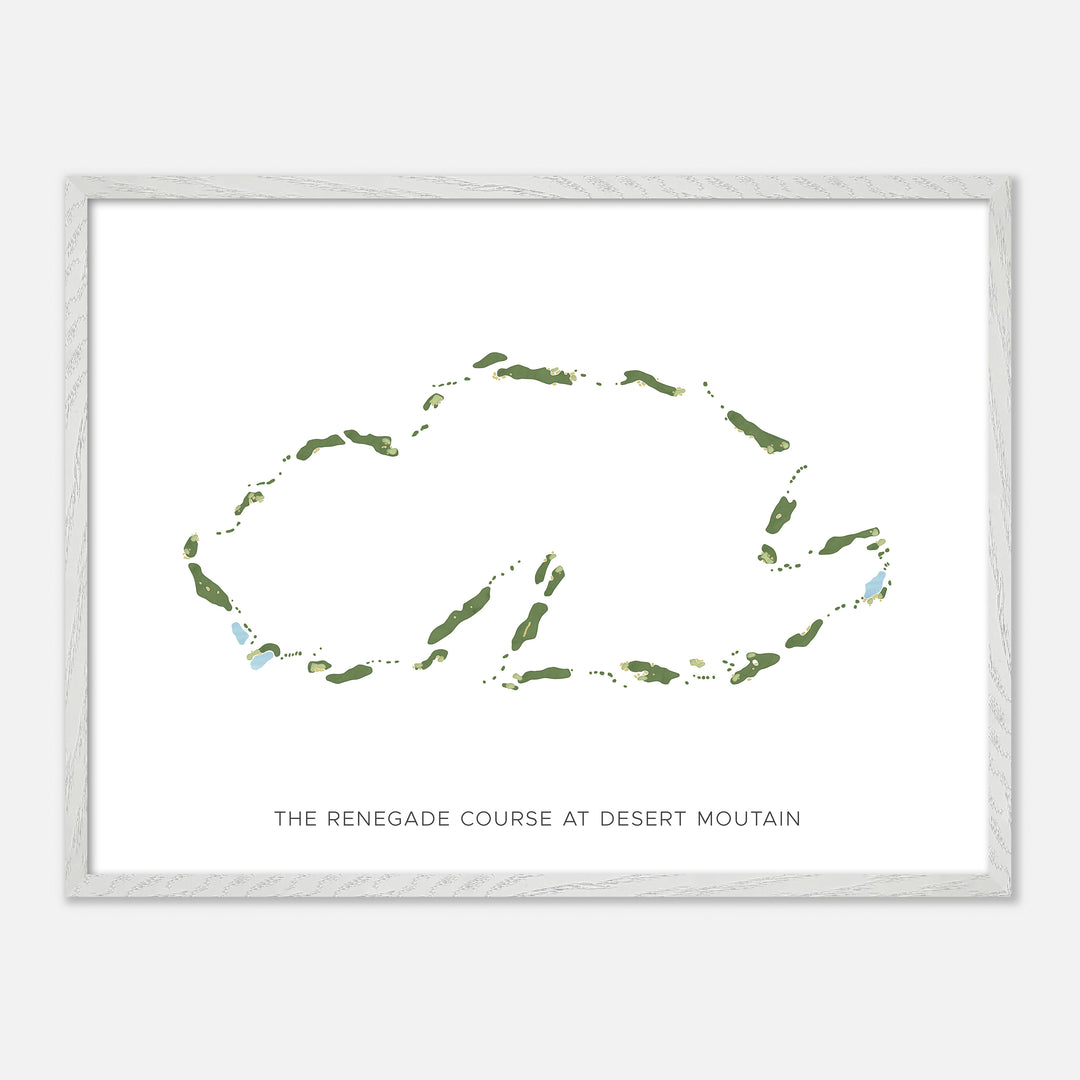 Print of The Renegade Course At Desert Moutain Modern Map