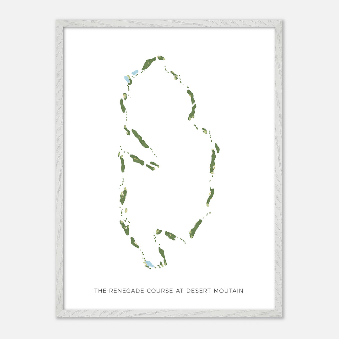 Print of The Renegade Course At Desert Moutain Modern Map