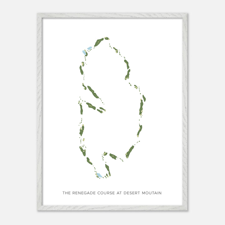 Print of The Renegade Course At Desert Moutain Modern Map