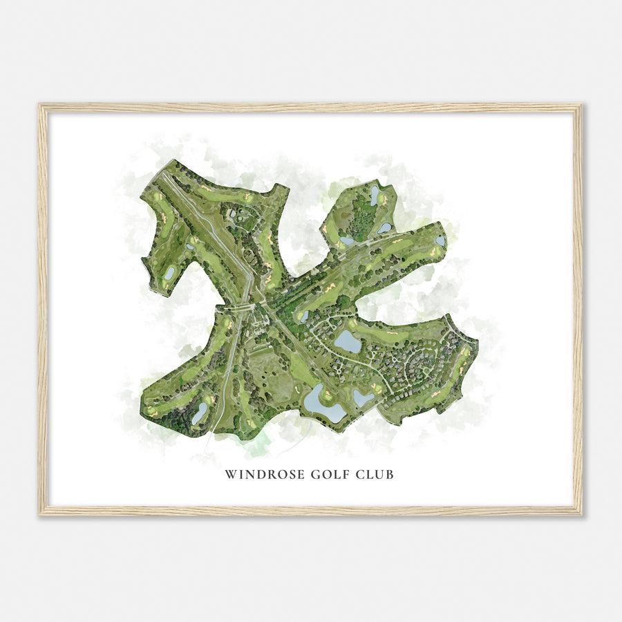 Print of Windrose Golf Club Classic Map