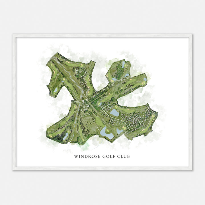 Print of Windrose Golf Club Classic Map