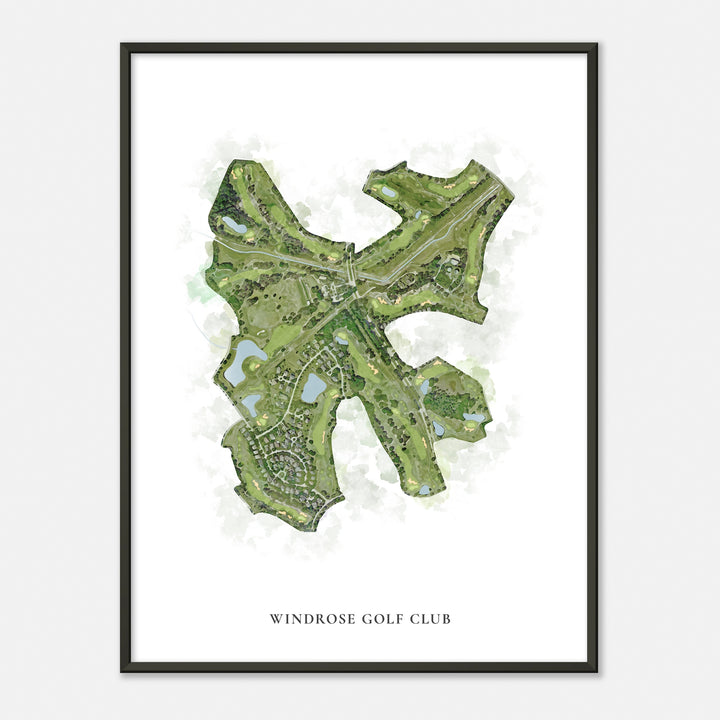 Print of Windrose Golf Club Classic Map