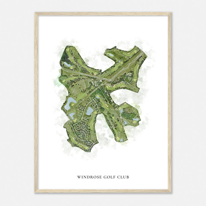 Print of Windrose Golf Club Classic Map