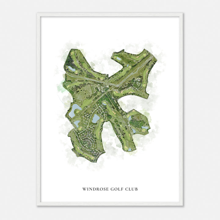 Print of Windrose Golf Club Classic Map