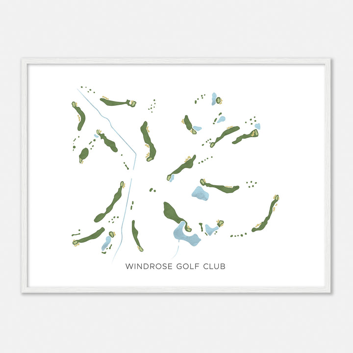Print of Windrose Golf Club Modern Map