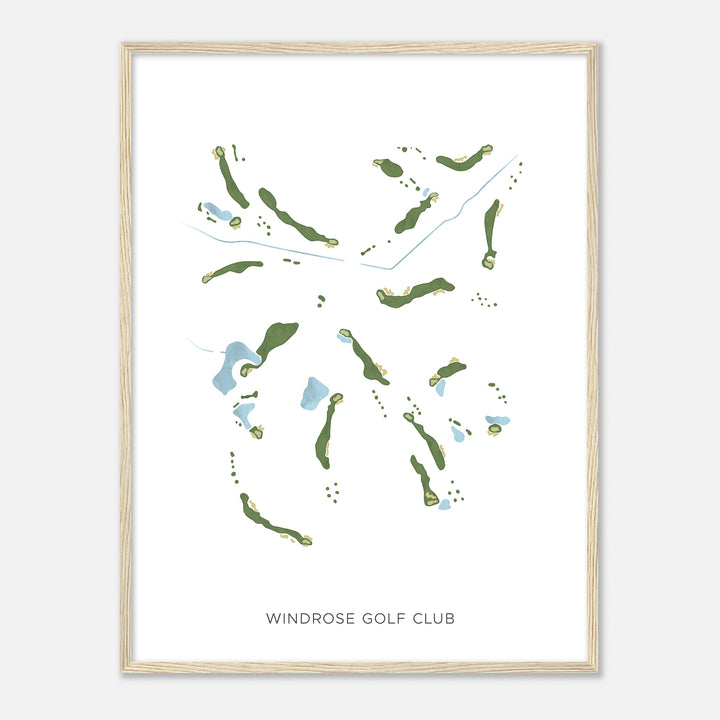 Print of Windrose Golf Club Modern Map