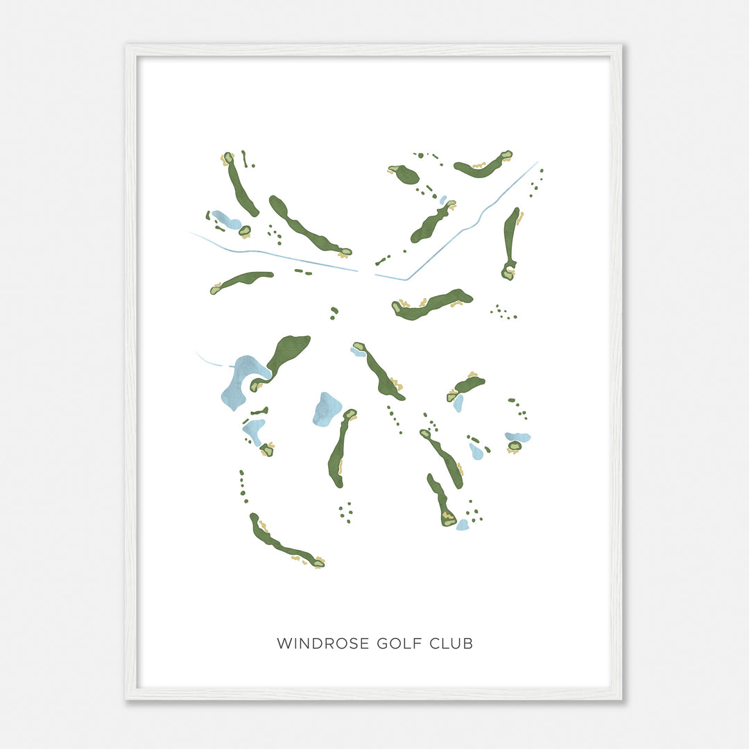 Print of Windrose Golf Club Modern Map