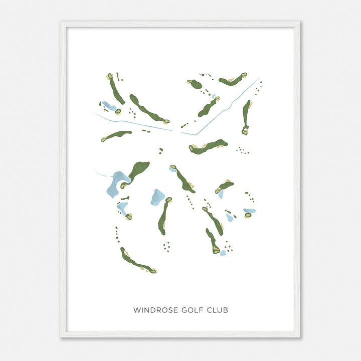 Print of Windrose Golf Club Modern Map