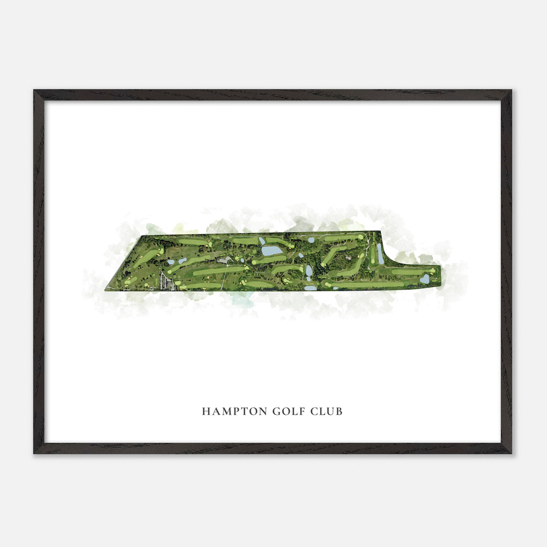 Print of Hampton Golf Club Classic Map