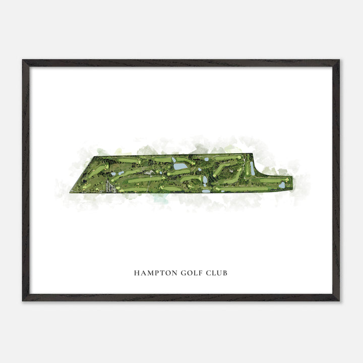 Print of Hampton Golf Club Classic Map