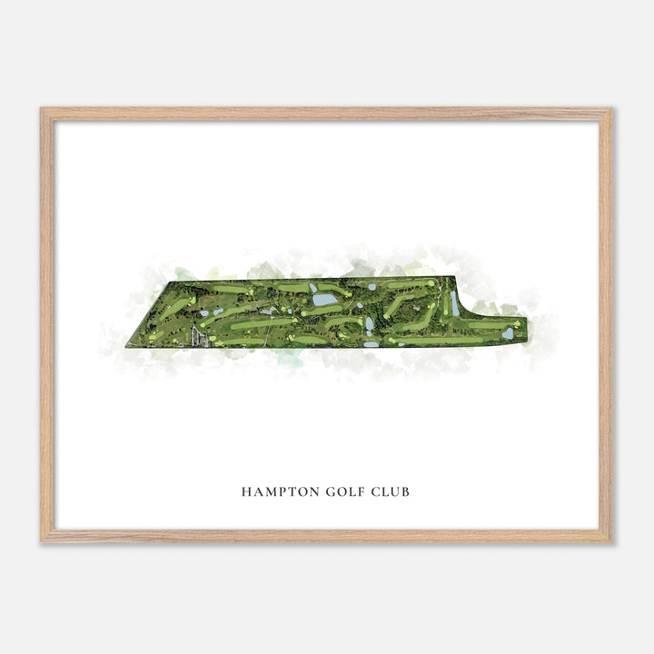 Print of Hampton Golf Club Classic Map