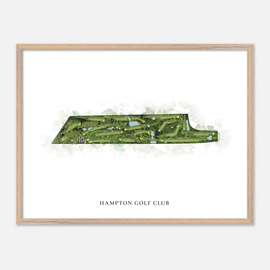 Print of Hampton Golf Club Classic Map