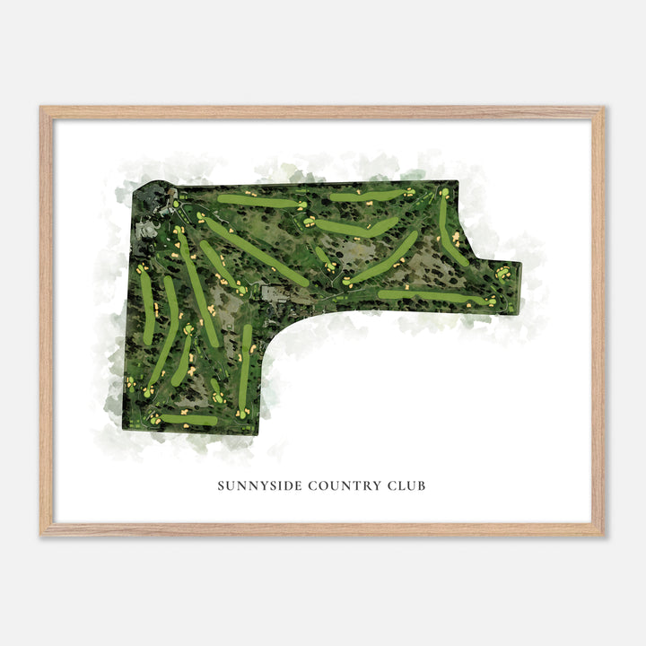 Print of Sunnyside Country Club Classic Map