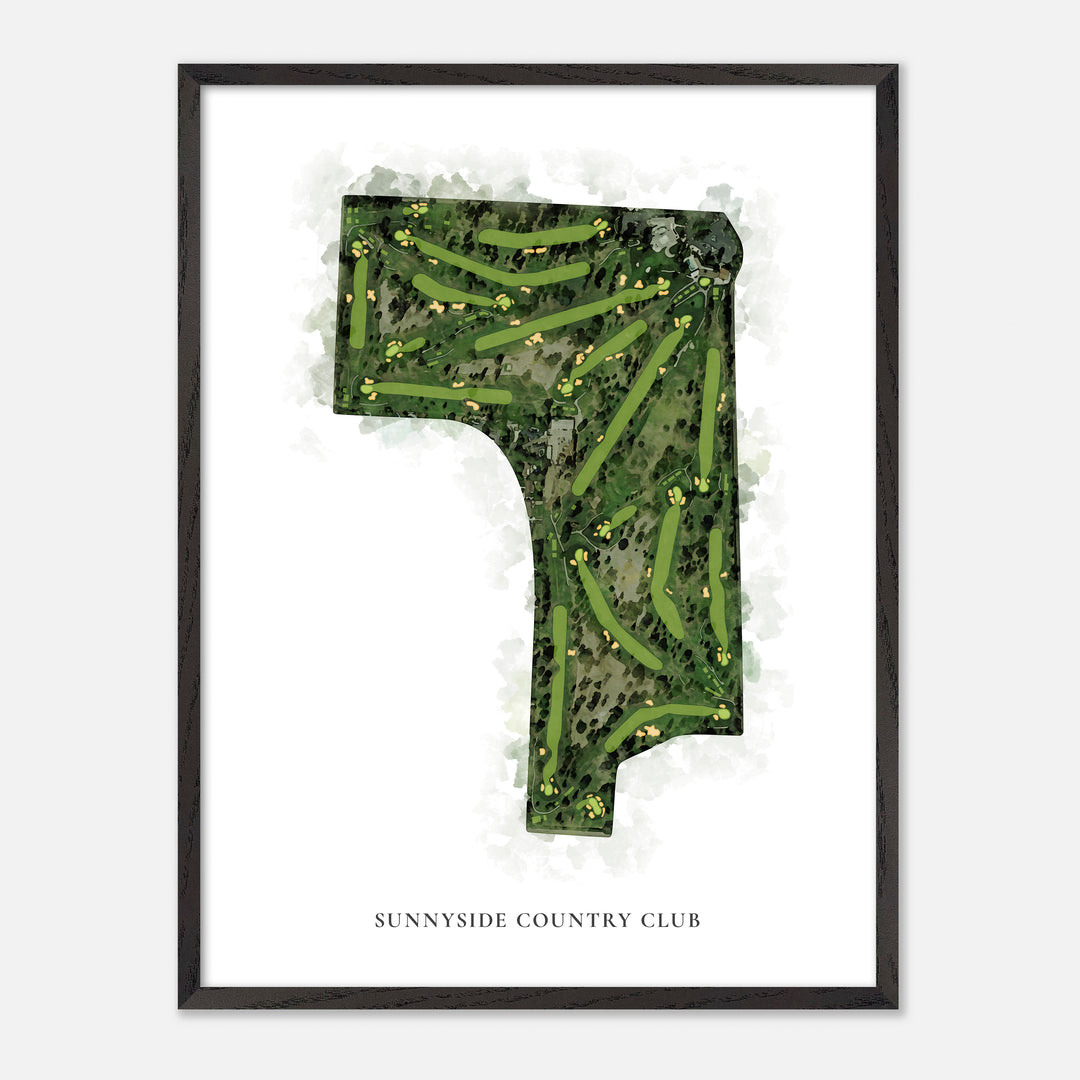 Print of Sunnyside Country Club Classic Map