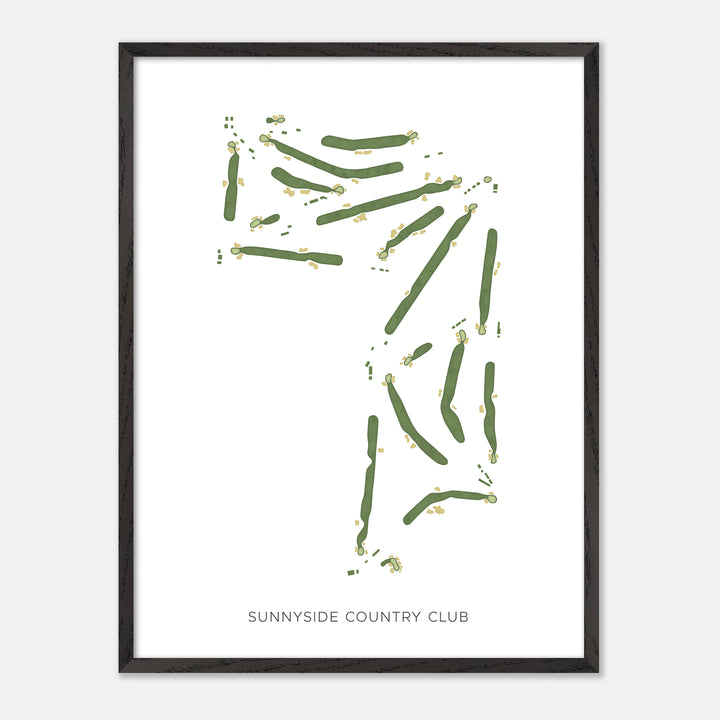 Print of Sunnyside Country Club Modern Map