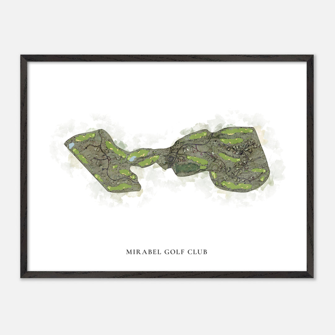 Print of Mirabel Golf Club Classic Map