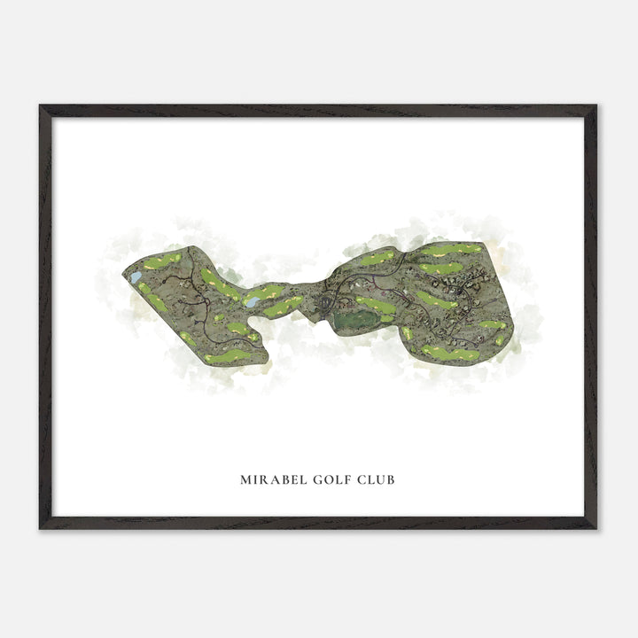 Print of Mirabel Golf Club Classic Map