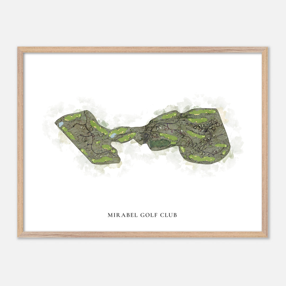 Print of Mirabel Golf Club Classic Map