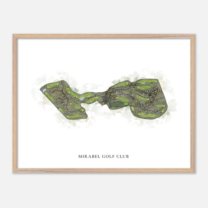 Print of Mirabel Golf Club Classic Map