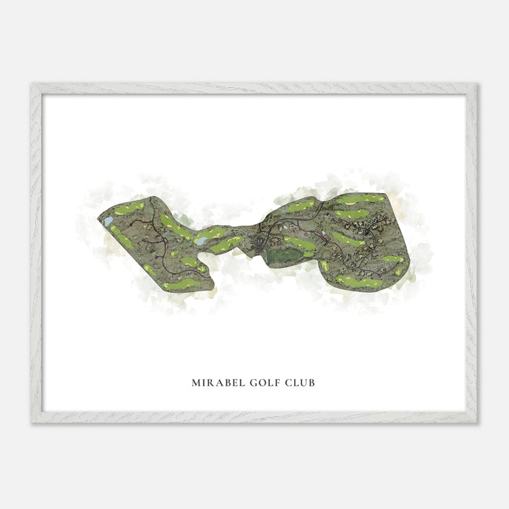 Print of Mirabel Golf Club Classic Map