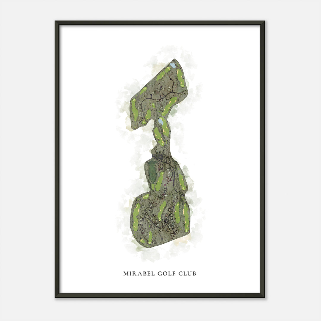 Print of Mirabel Golf Club Classic Map