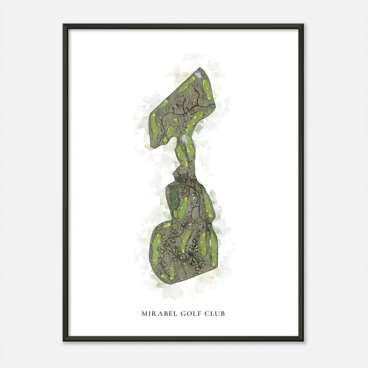 Print of Mirabel Golf Club Classic Map