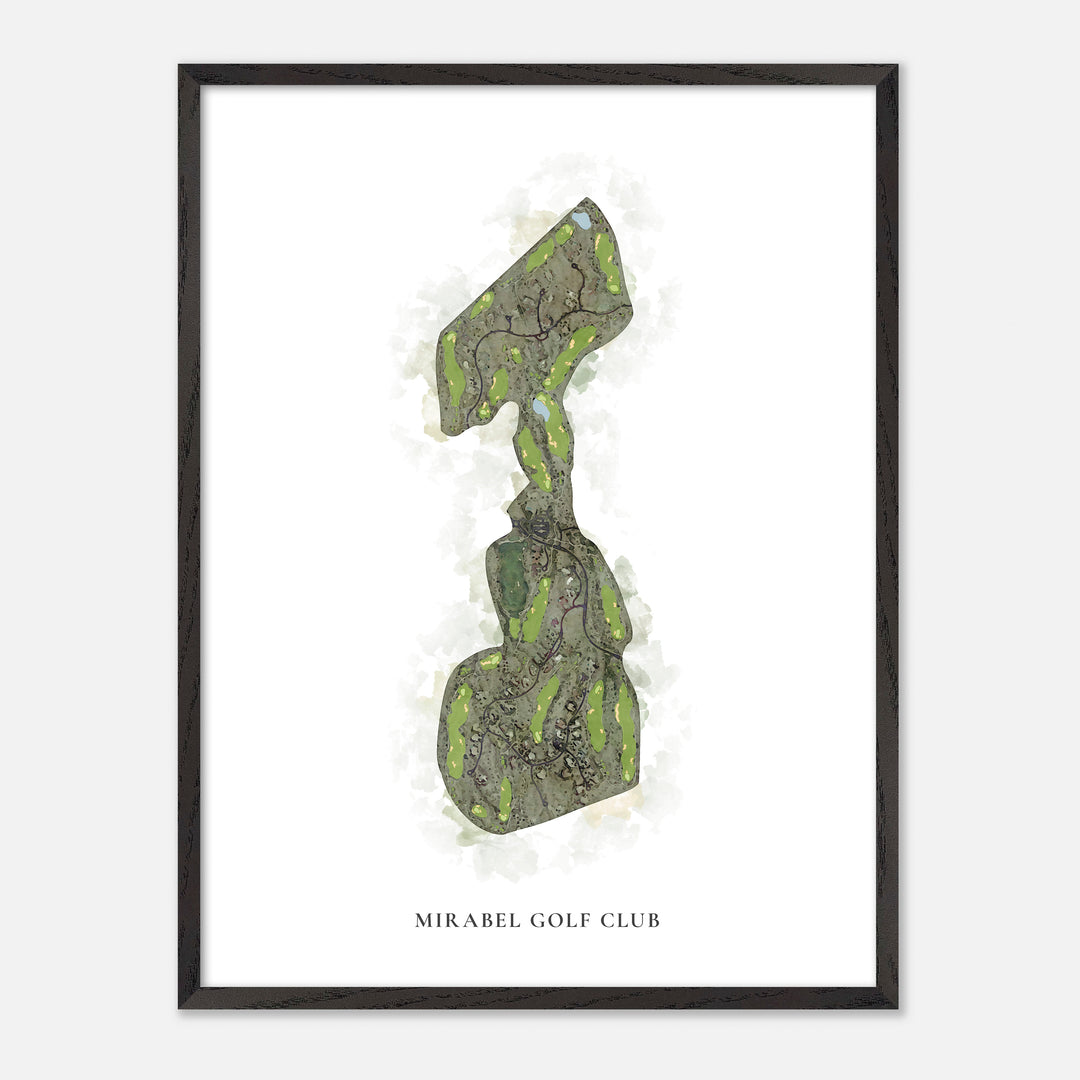 Print of Mirabel Golf Club Classic Map